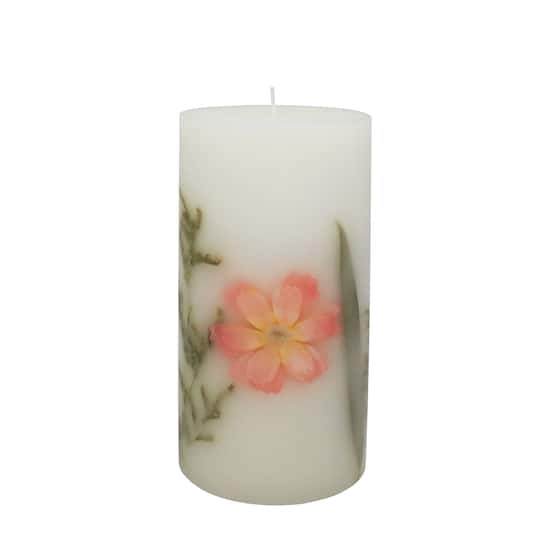 Home Fragrance Collection 3&#x22; x 6&#x22; Peony &#x26; Rose Scented Pillar Candle by Ashland&#xAE;
